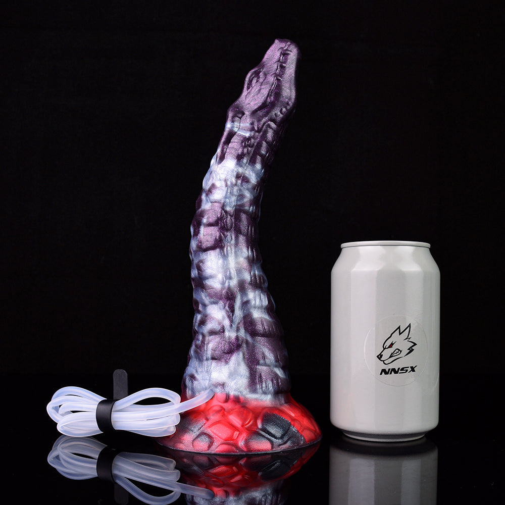 9 Inch Dark Purple Tentacle Squirting Dildo