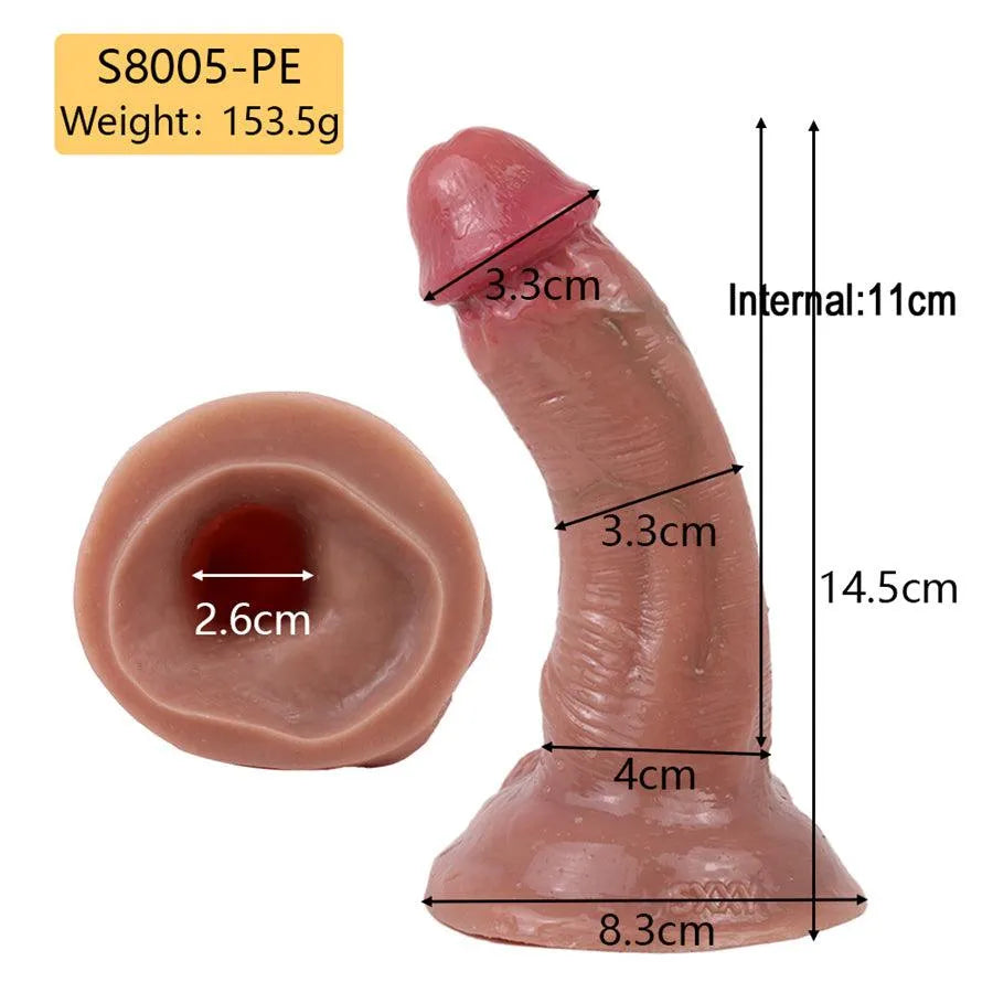 5 Inch Male Cock Realistic Penis Sleeve
