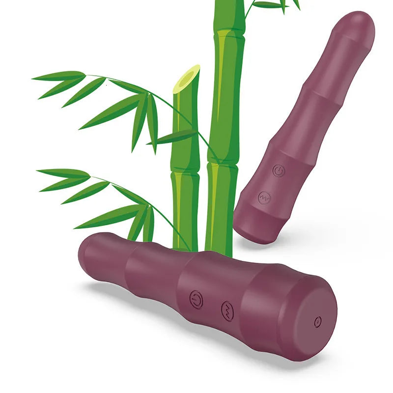 Purple Wand Bamboo Silicone G Spot Masturbator