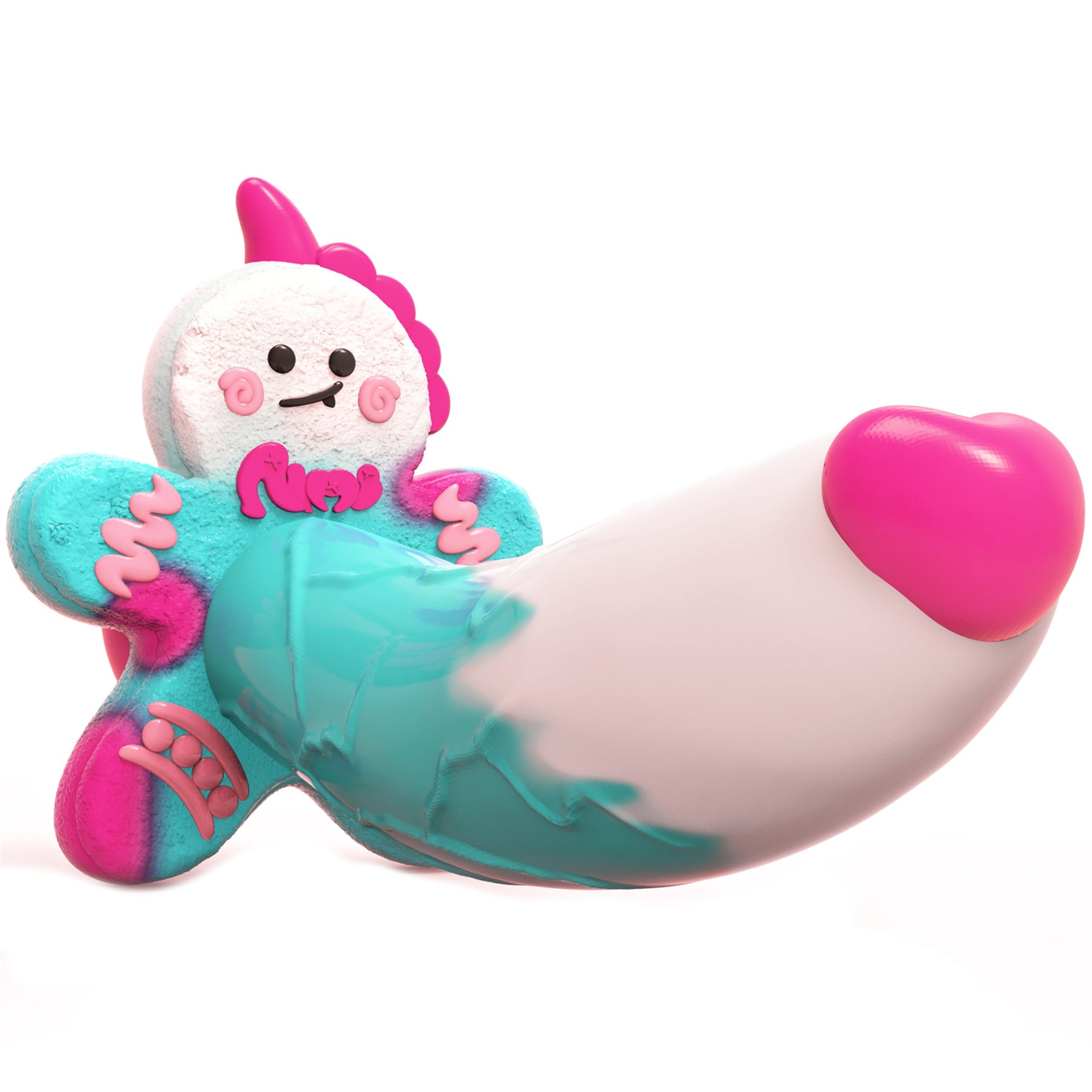 7 Inch Halloween Custom Silicone Curved Dildo