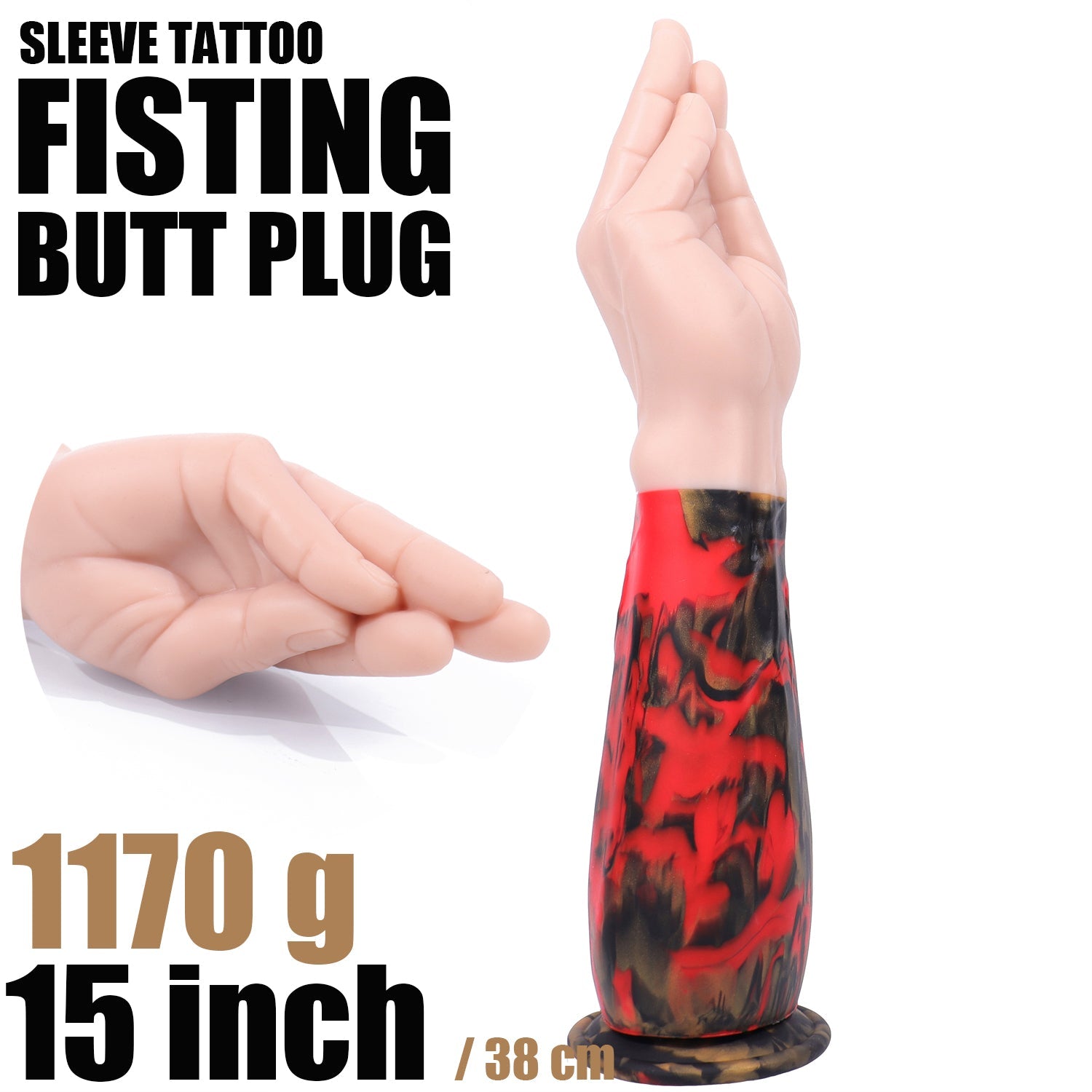15 Inch Long Big Hand Fist Dildo