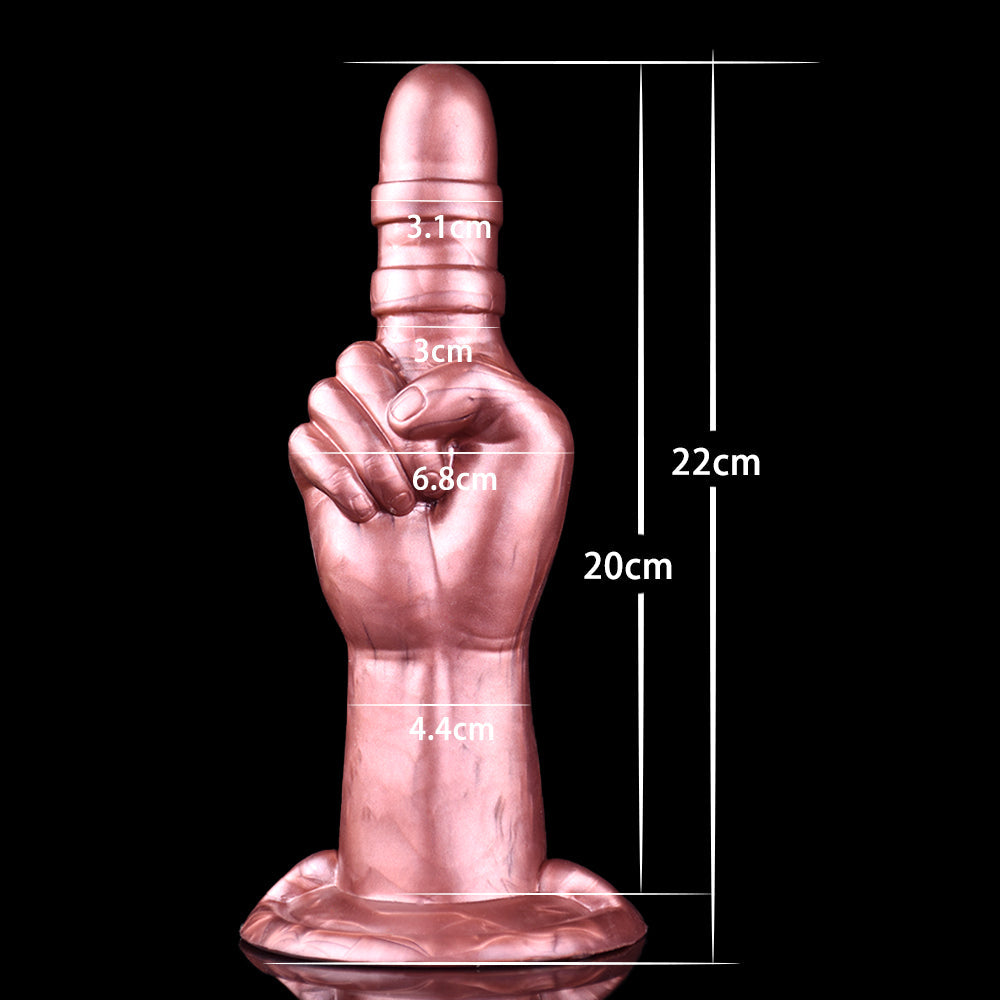8 Inch Silicone Index Finger Hand Fist Dildo