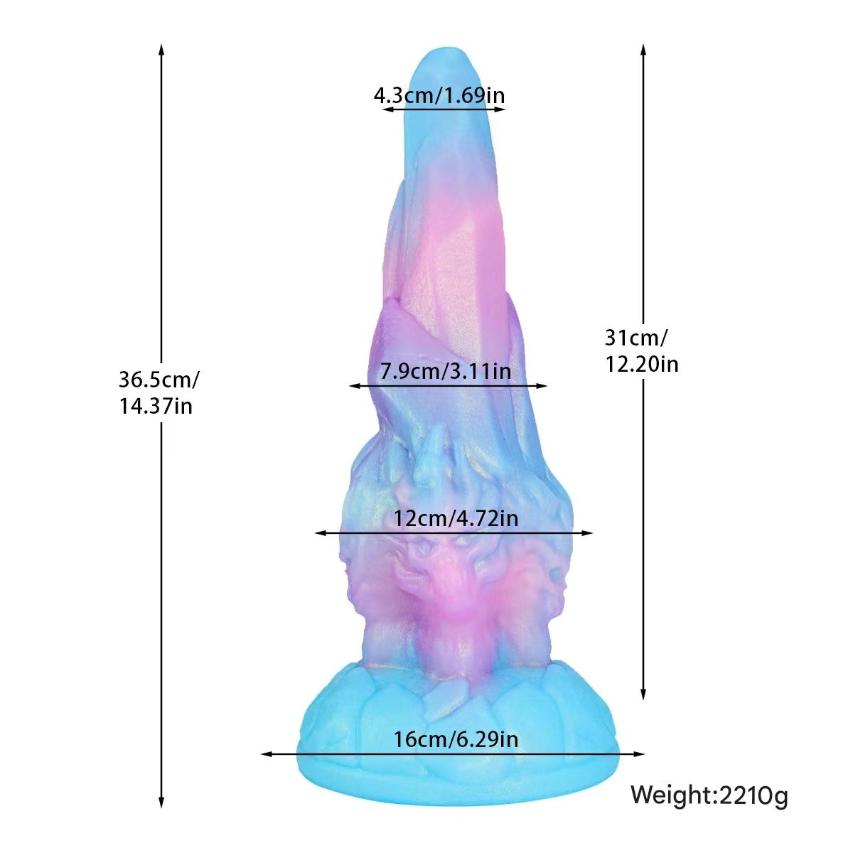 Skull Cone Extreme Silicone Monster Dildo