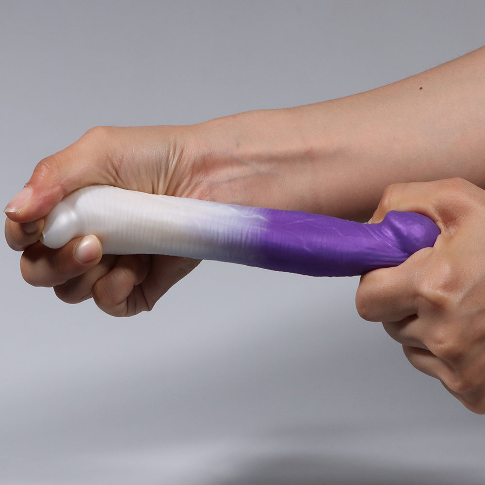 Brown Mushroom Head Silicone 7 Inch Dildo
