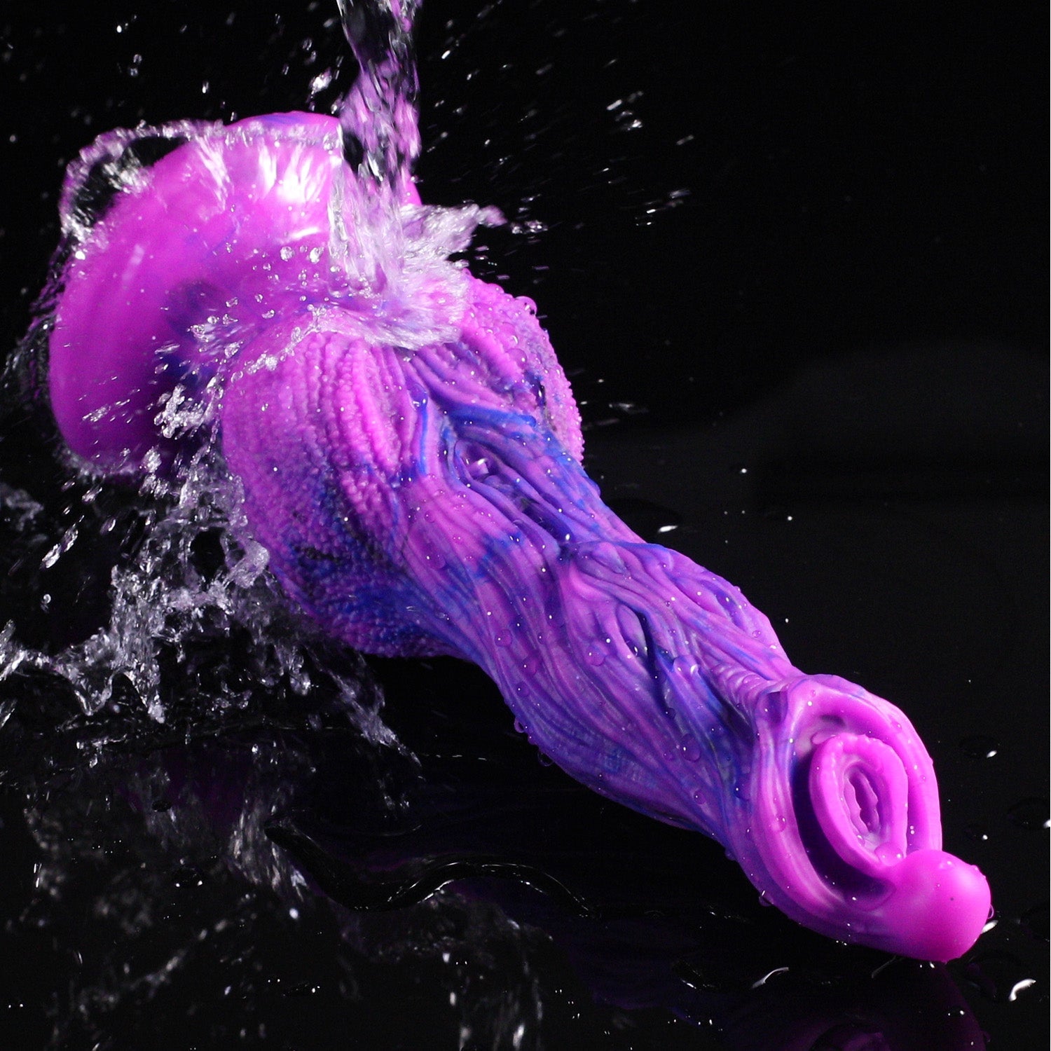 9 Inch Purple Silicone Alien Dog Dildo
