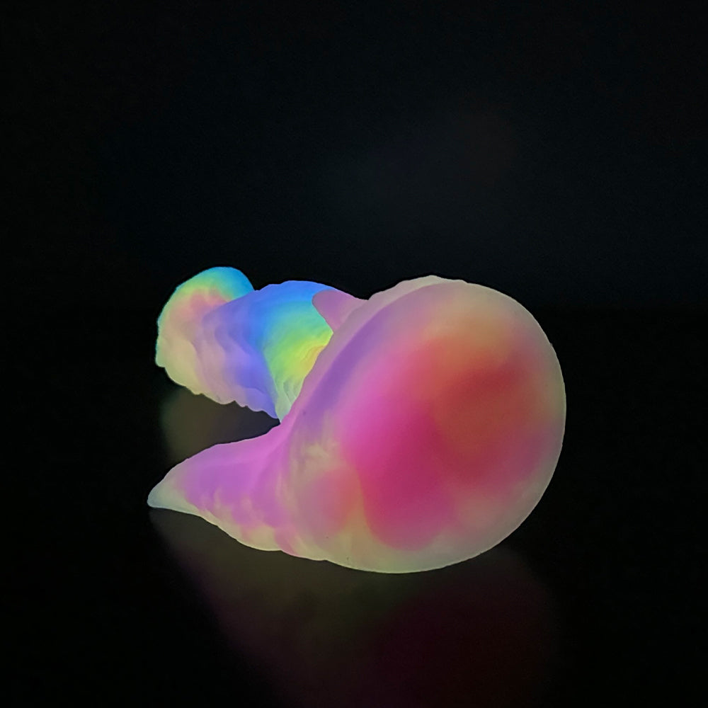 Rainbow Luminous Anal Alien Dragon Dildo