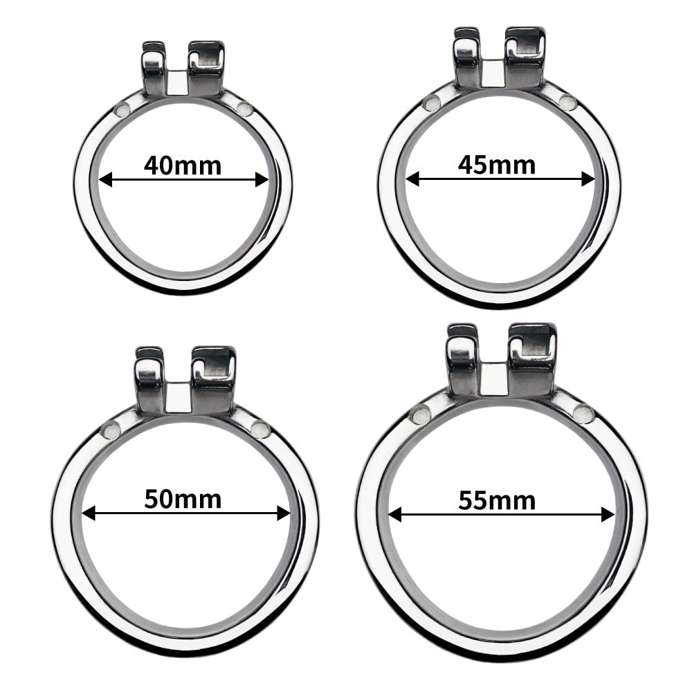 Silver Mesh Male Metal Chastity Cage