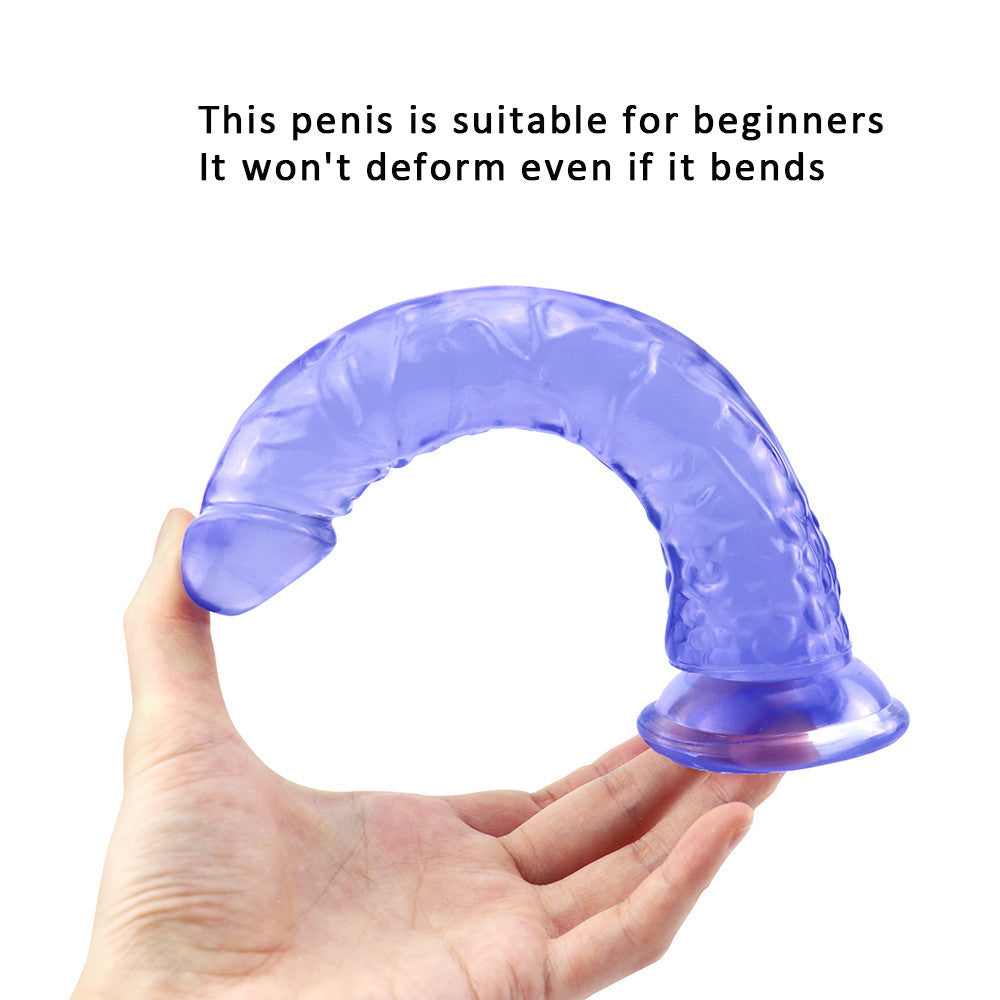 8 Inch Slim Blue Anal Dildo