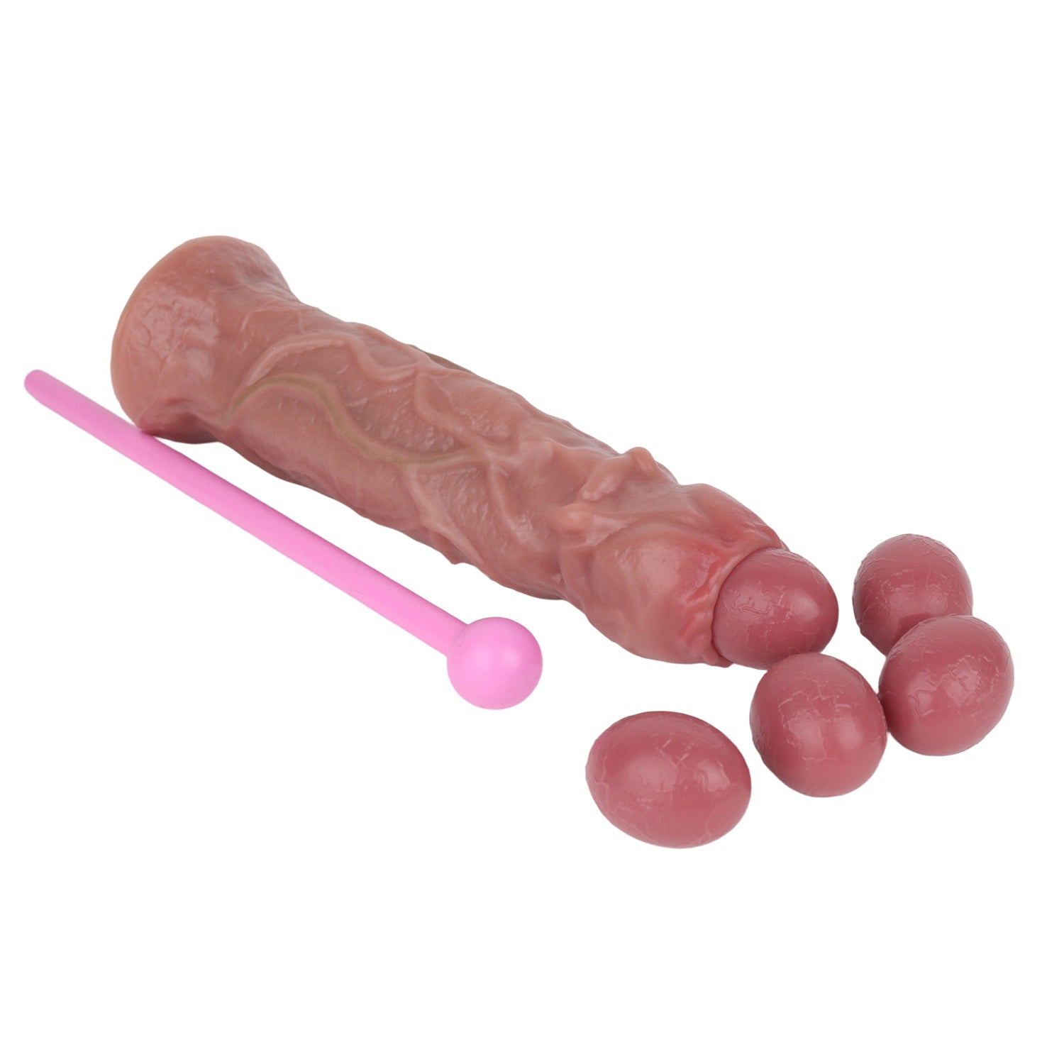 8 Inch Silicone Realistic Putter Ovipositor Dildo