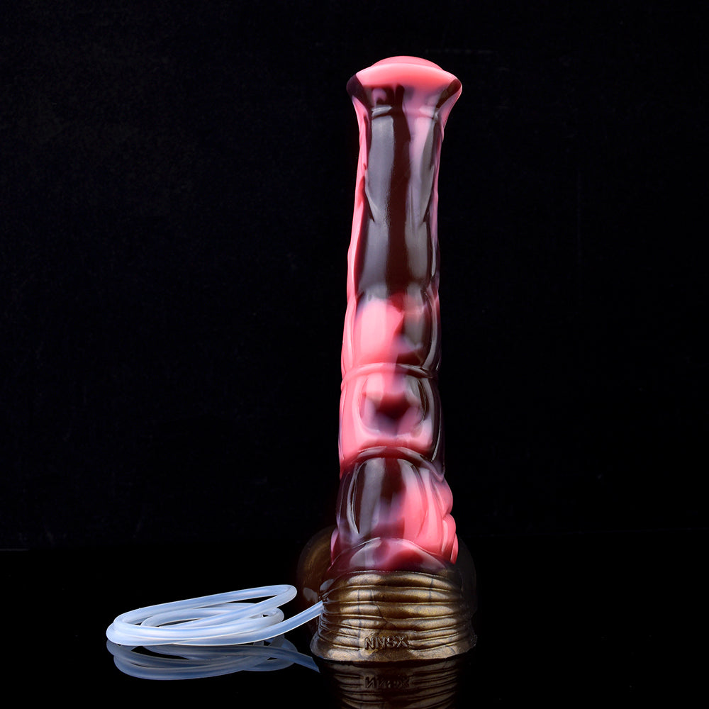 10 Inch Base With Egg Horse Squirting Dildo