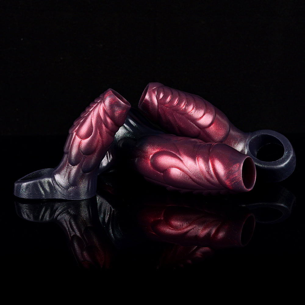 5 Inch Dragon Scale Silicone Penis Enlargement Sleeve—Multiple sizes