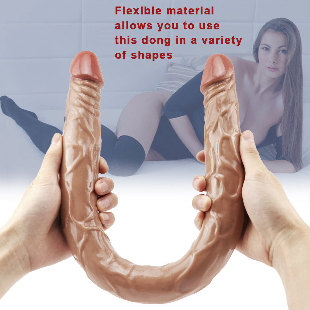 22 Inch Long Realistic Lesbian Double Dildo