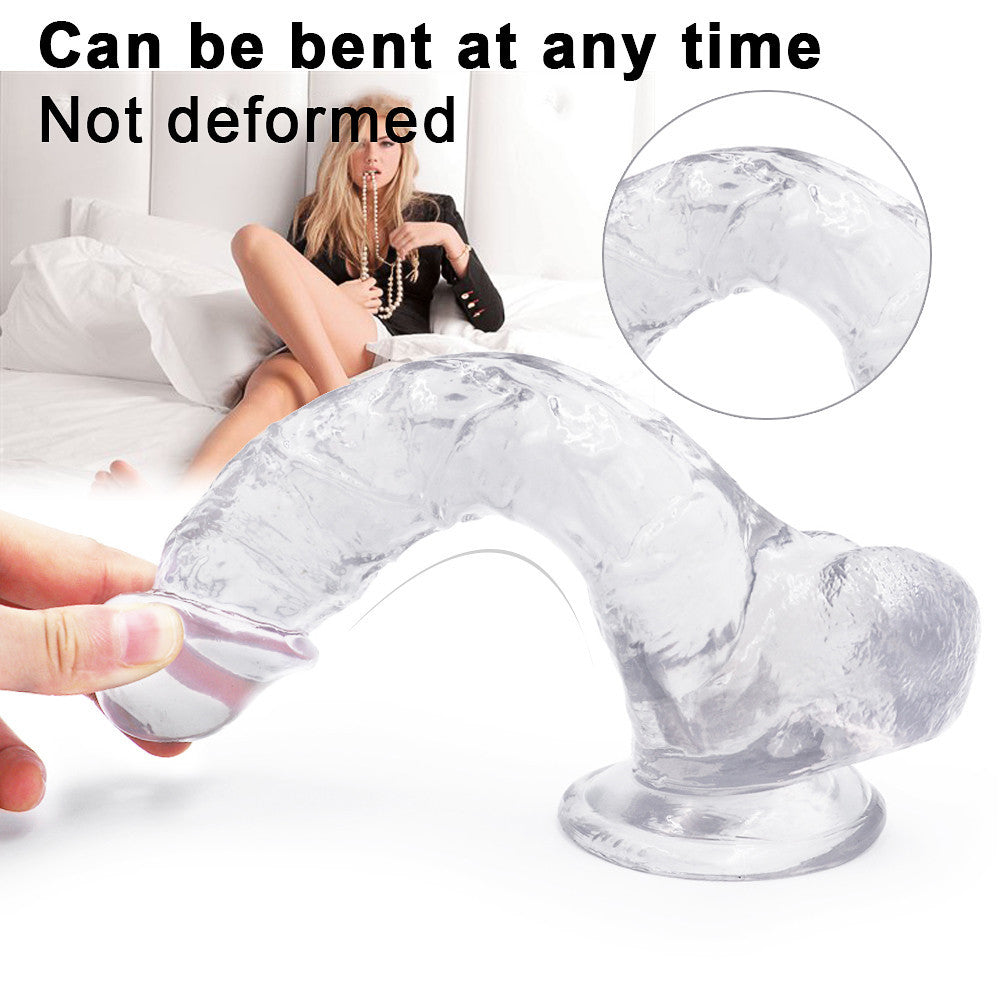 9 Inch Clear Big Jelly Dildo