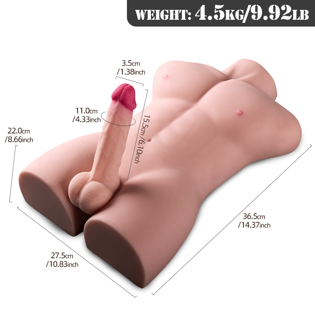 Muscular Male Sex Doll Torso Dildo