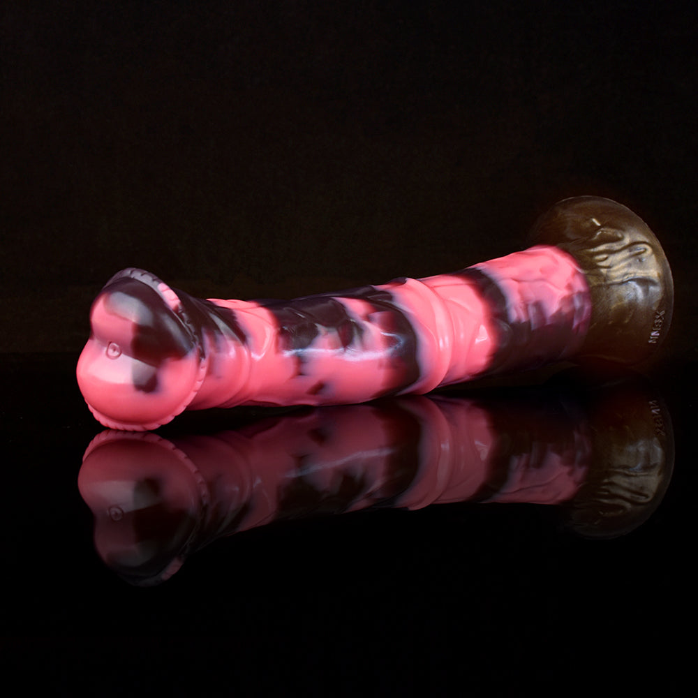 12 Inch Long Flowering Horse Dildo
