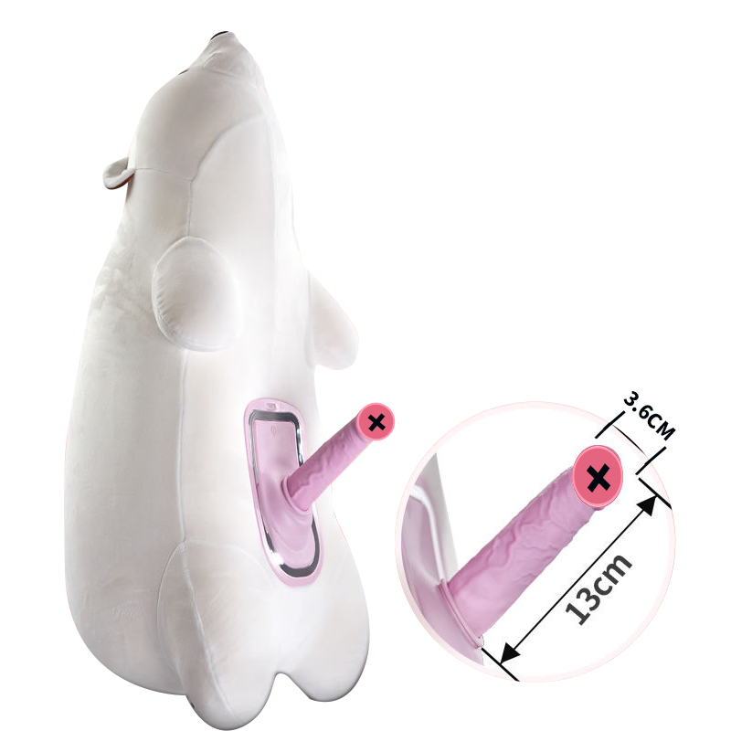 Stuffed Animal Sex Doll Bear with Dildo Machine Infinity Pillow