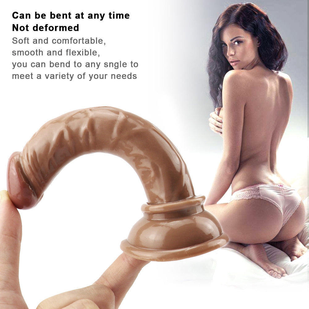 6 Inch Slim Brown Mini Dildo