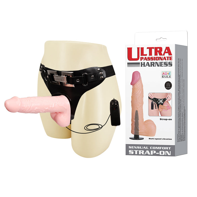 6 Inch Realistic Silicone Vibrating Strap On