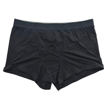 Black Packer O-Ring Harness Strap On Boxers