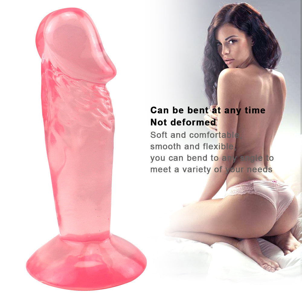 4 Inch Pink Jelly Extra Small Dildo