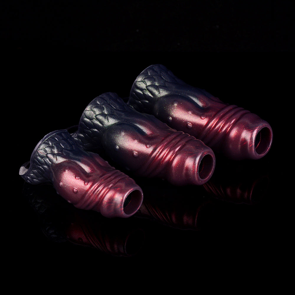 Silicone Dot Raised Opening Penis Sleeve