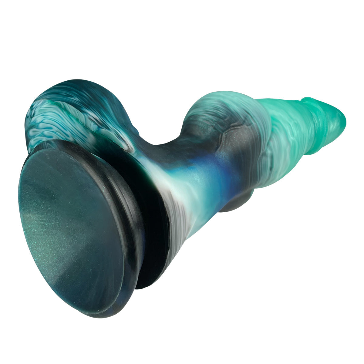 Green Gradient Monster Knot Inflatable Anal Plug
