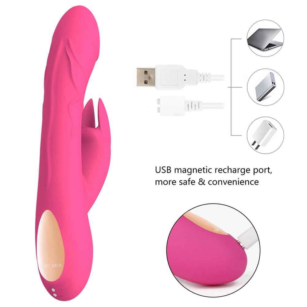 G-Spot Rabbit Vibrator Penis And Raised Surface Design