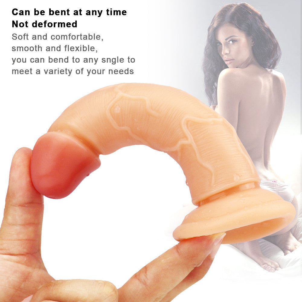 6 Inch Curved Beginner Small Dildo