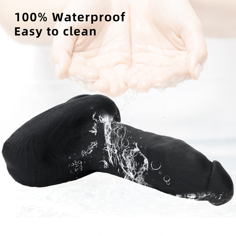 9 Inch Black Silicone Thick Big Dildo
