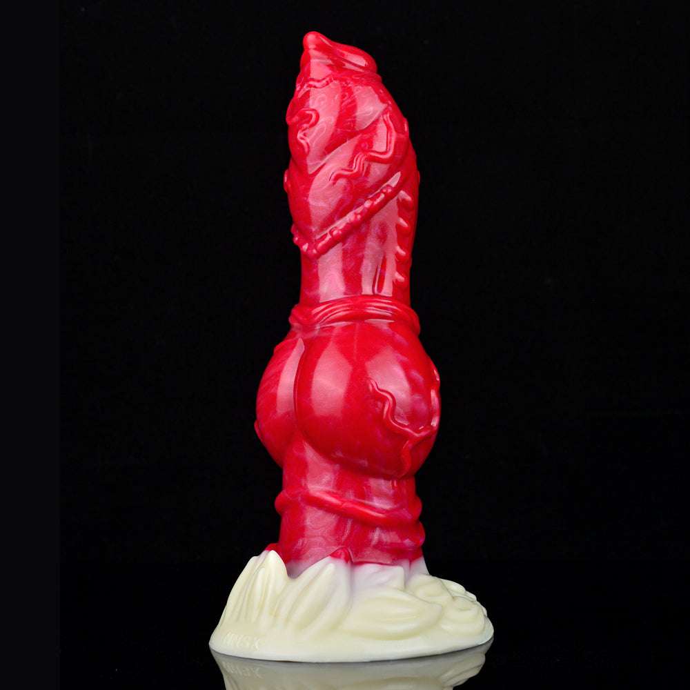 9 Inch Realistic Red Hell Dog Dildo
