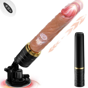 Remote Control with Bracket Realistic Thrusting Dildo