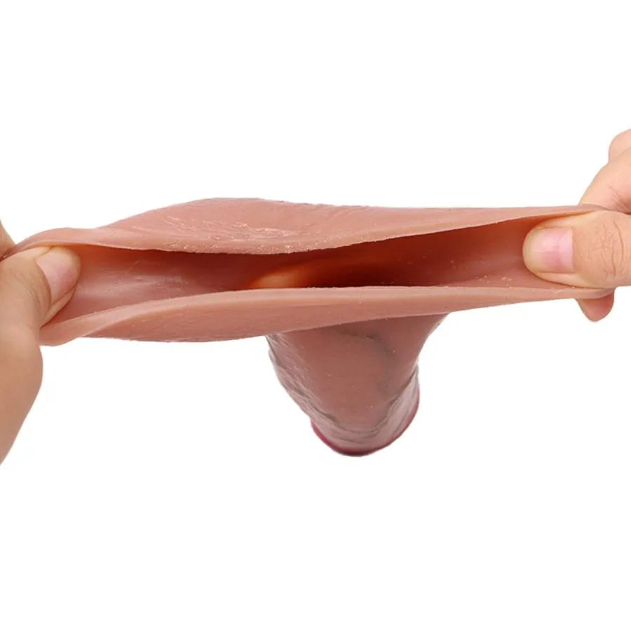 6 Inch Realistic Cock Silicone Male Penis Sleeve