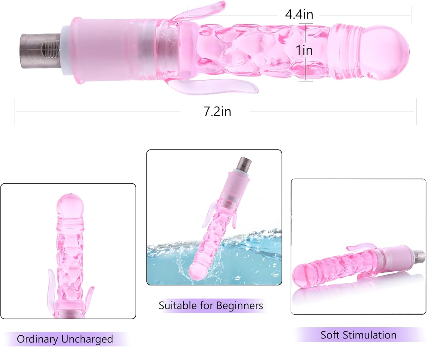 Black Adjustable Multi Frequency Sex Machine