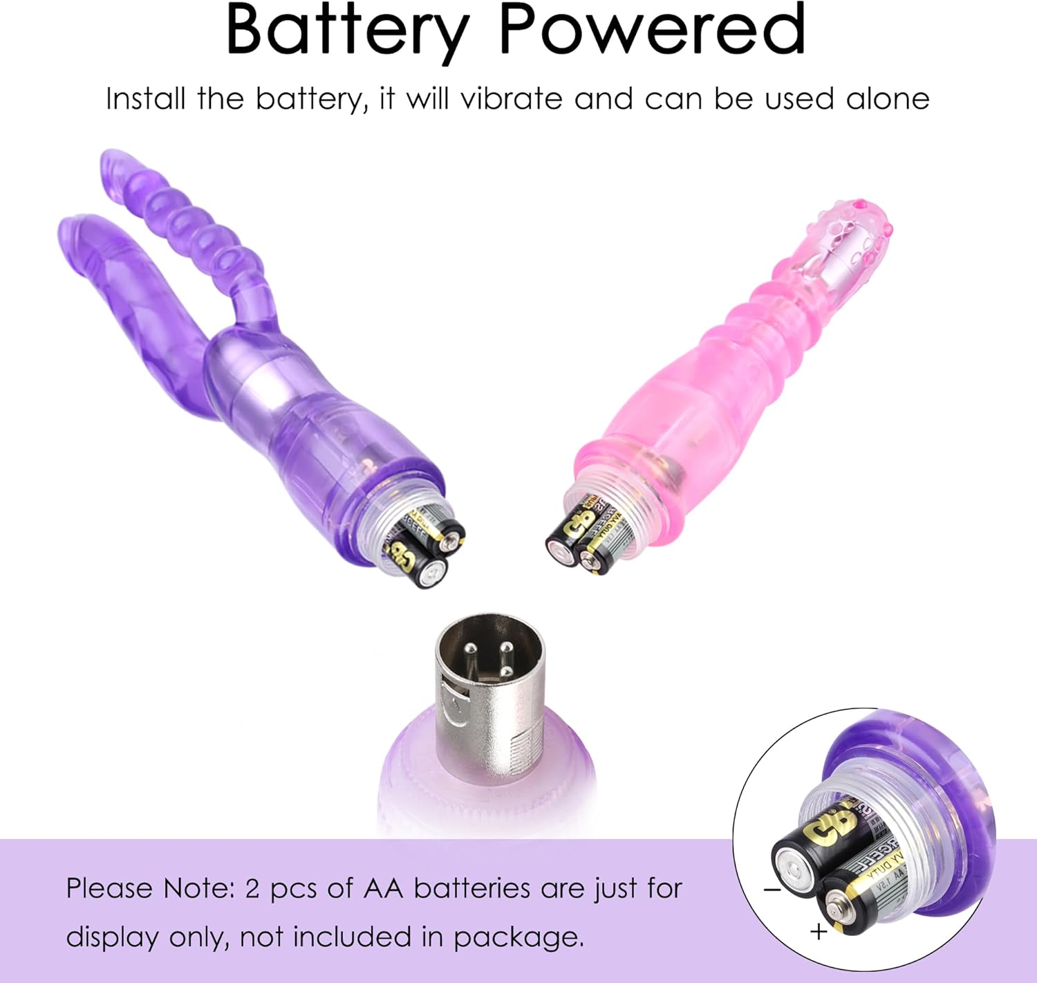 Black Adjustable Multi Frequency Sex Machine