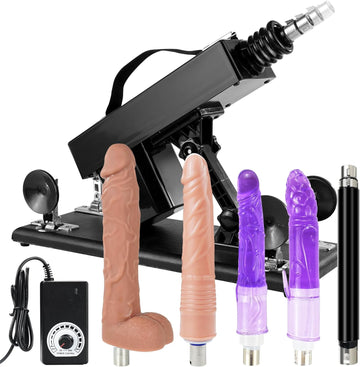 5 in 1 Black Thrusting Powerful Sex Machine