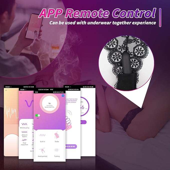 Quiet Bullet Clit Vibrator with Panties App