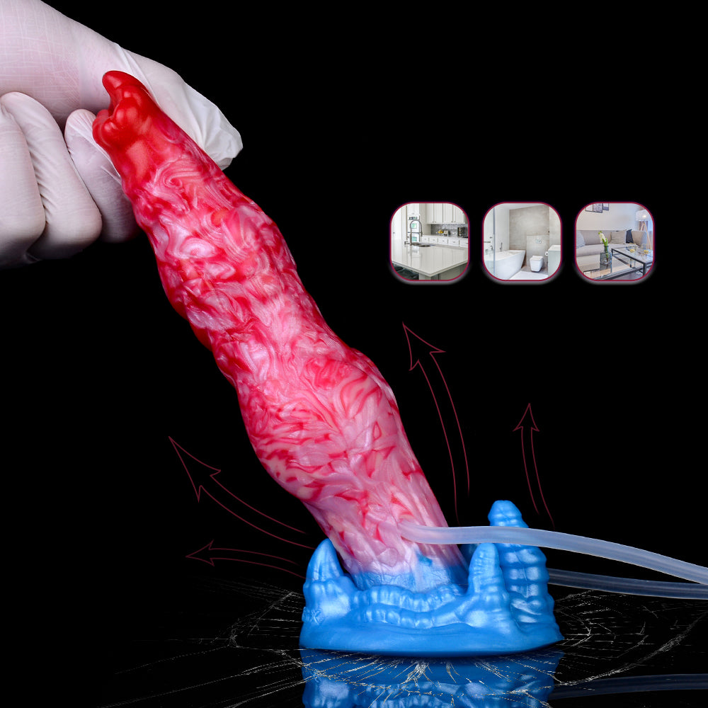 7 Inch Knot Inflatable Ejaculating Dildo