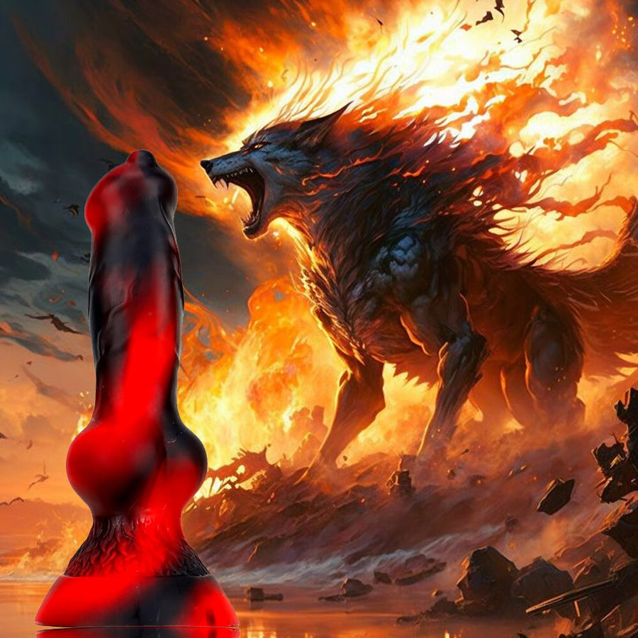 7 Inch Silicone Wolf Slim Knot Dildo