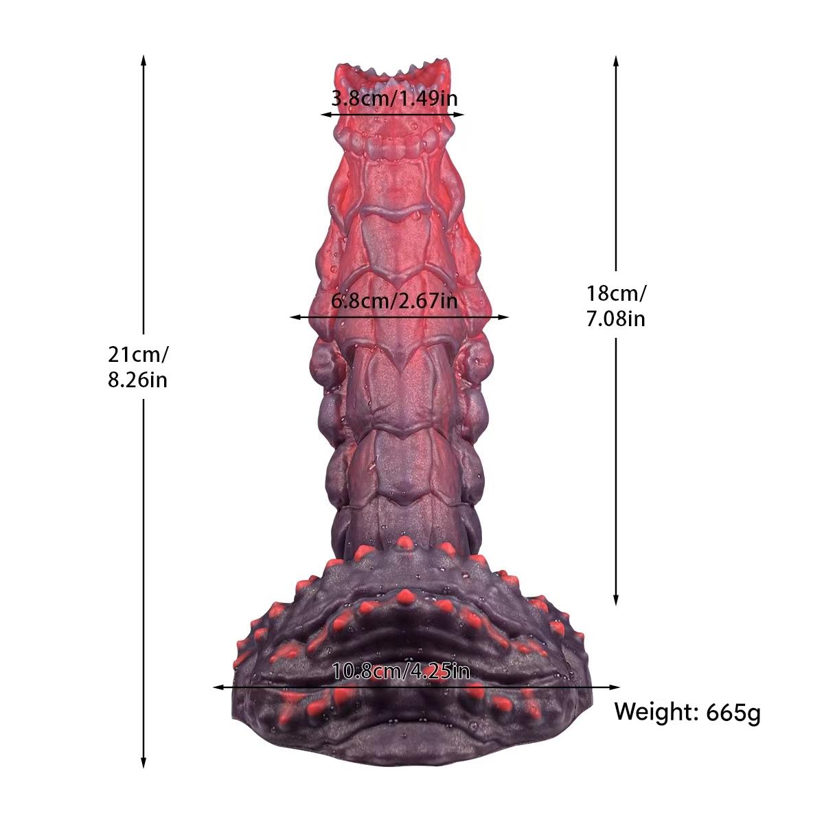 8 Inch Hungry Ancient Slav Piranha Dildo