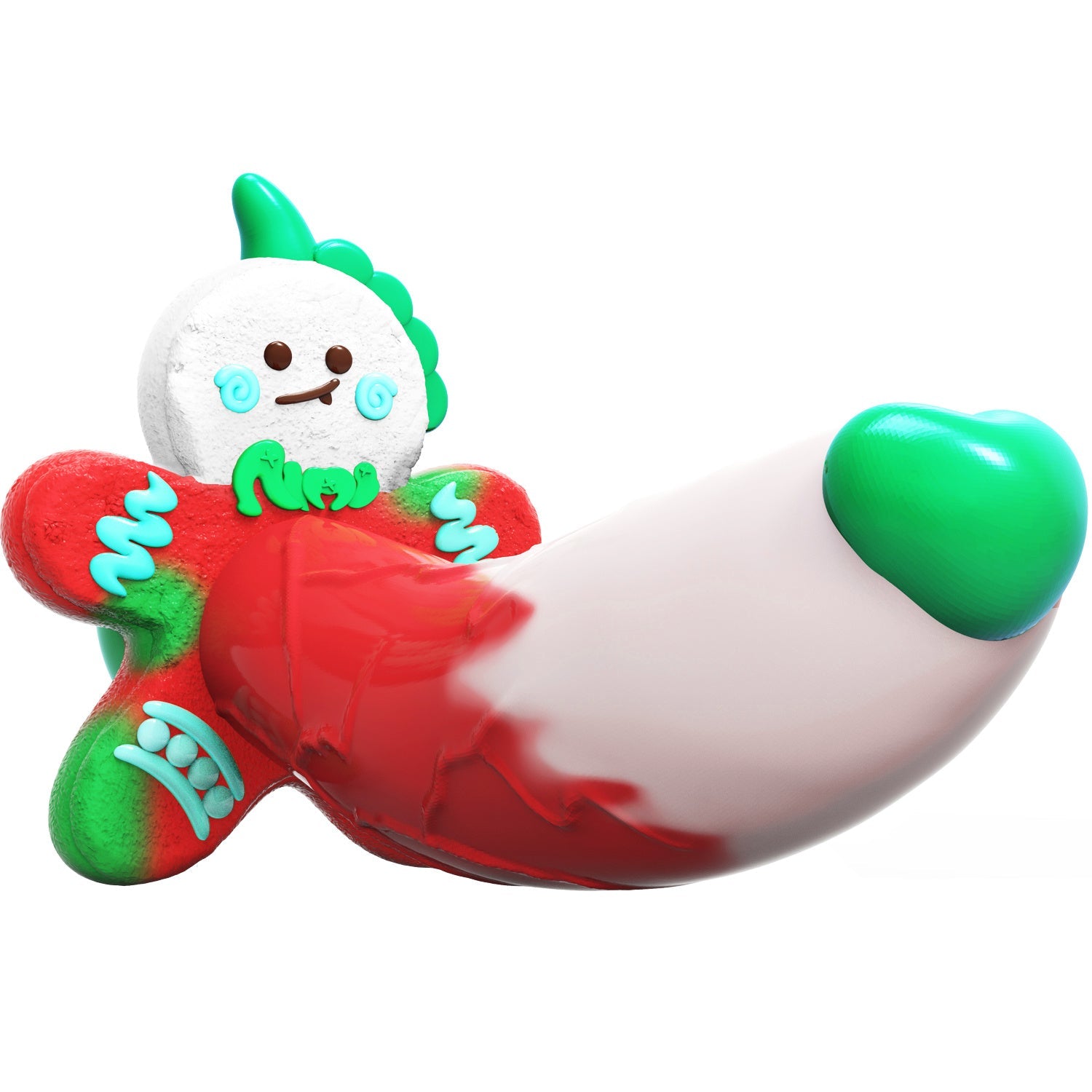 7 Inch Halloween Custom Silicone Curved Dildo