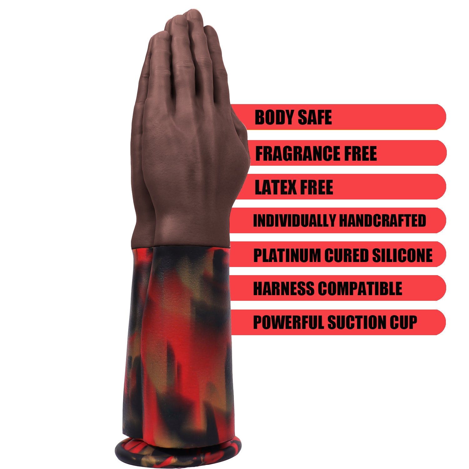 12 Inch Realistic Brown Hand Fist Dildo