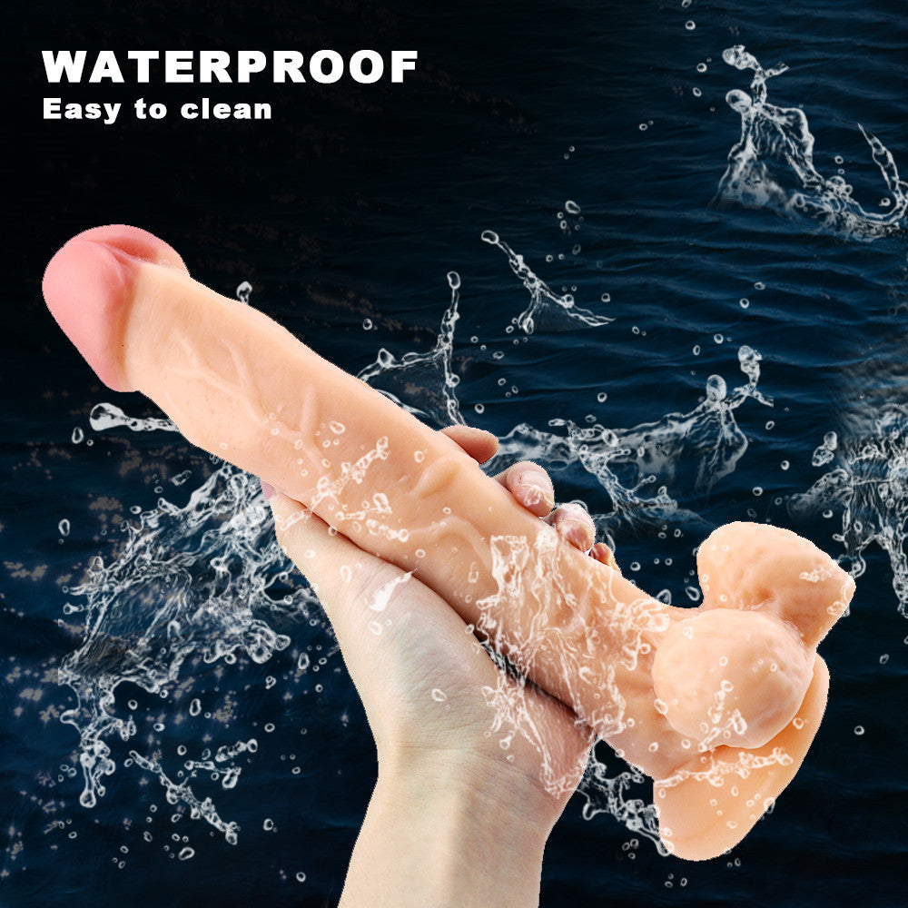 10 Inch Flesh-Colored Realistic Big Dildo