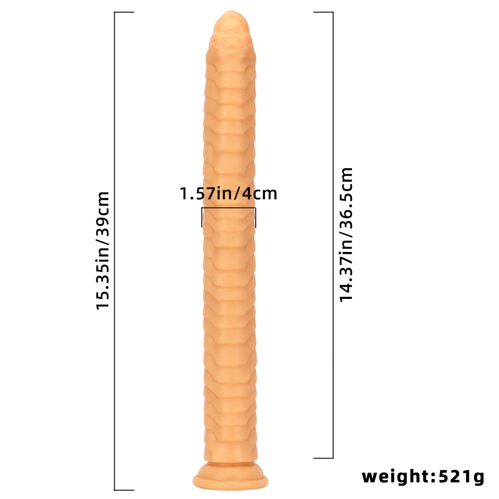 15 Inch Textured Bump Monster Snake Dildo
