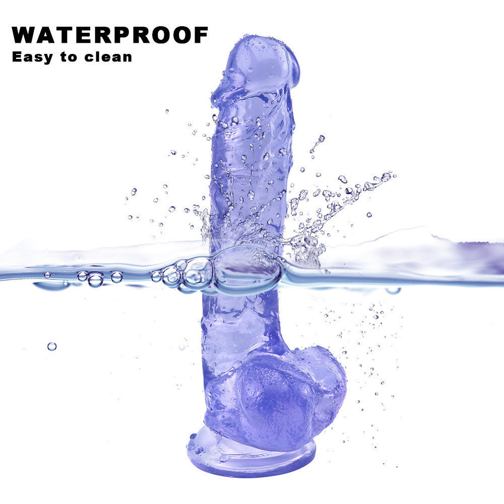 9 Inch Blue Realistic Big Dildo