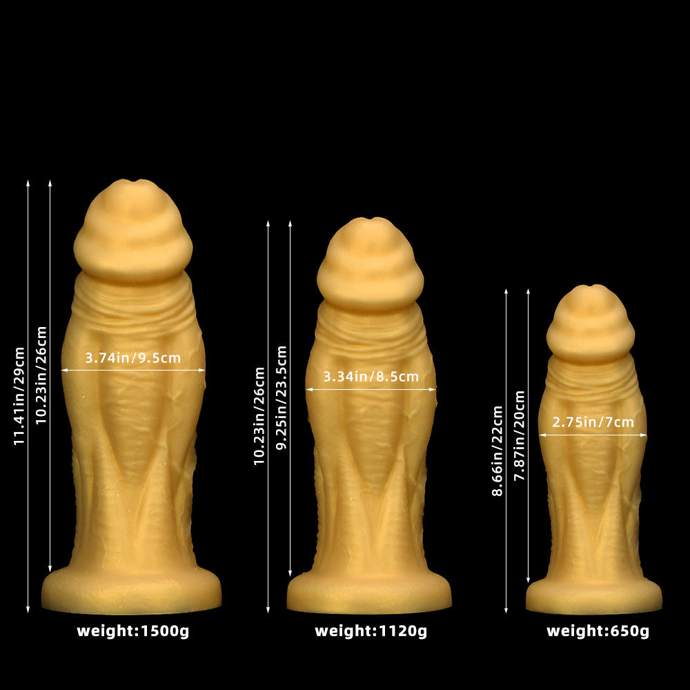 3 Inch Silicone Thick Big Black Dildo