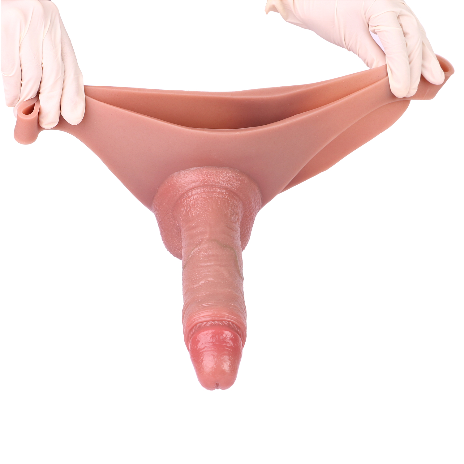 8 Inch Silicone Wearable Hollow Dildo Panties