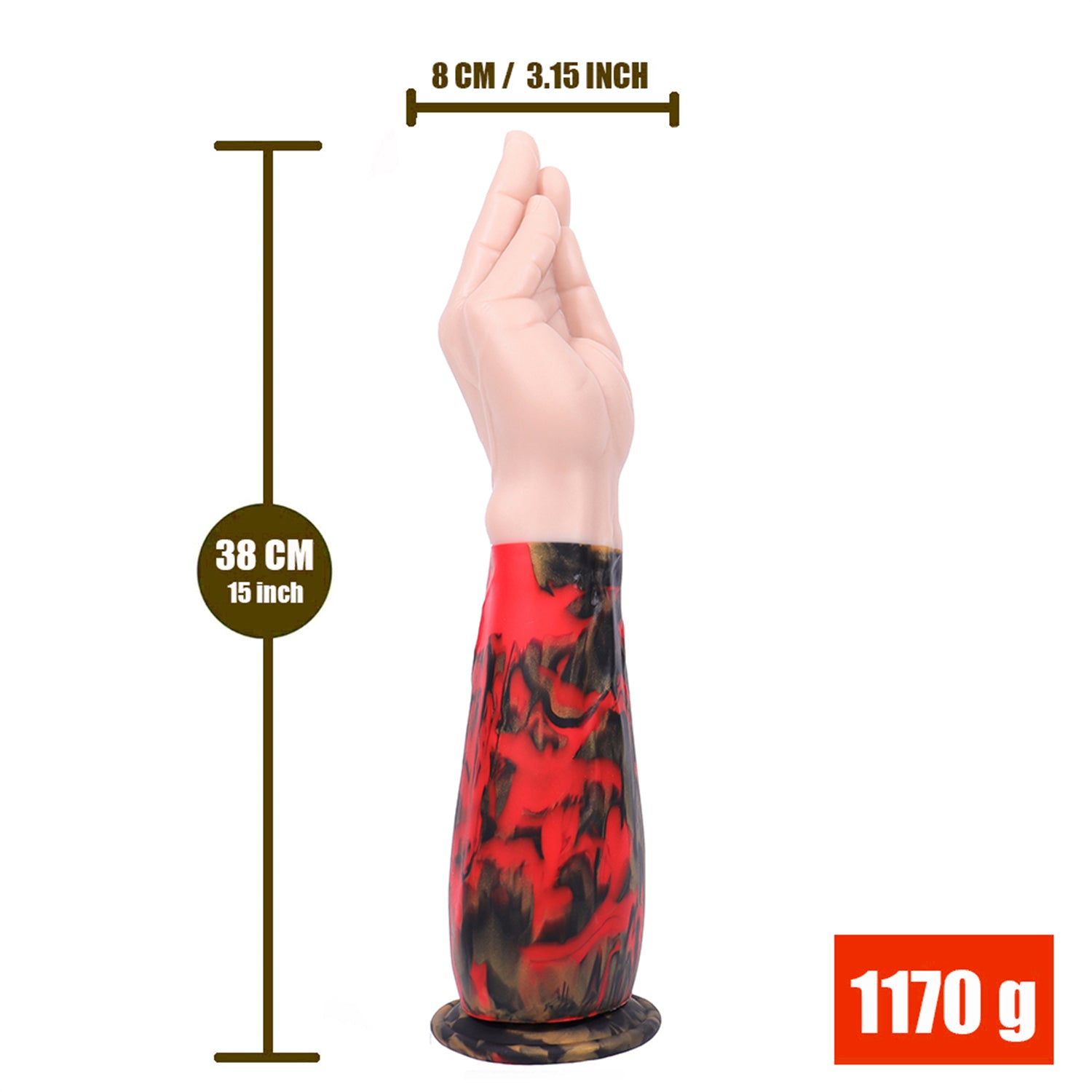 15 Inch Long Big Hand Fist Dildo