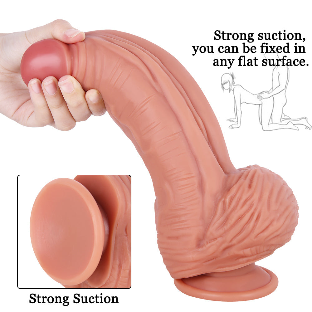 9.8 Inch Silicone Giant Realistic Dildo