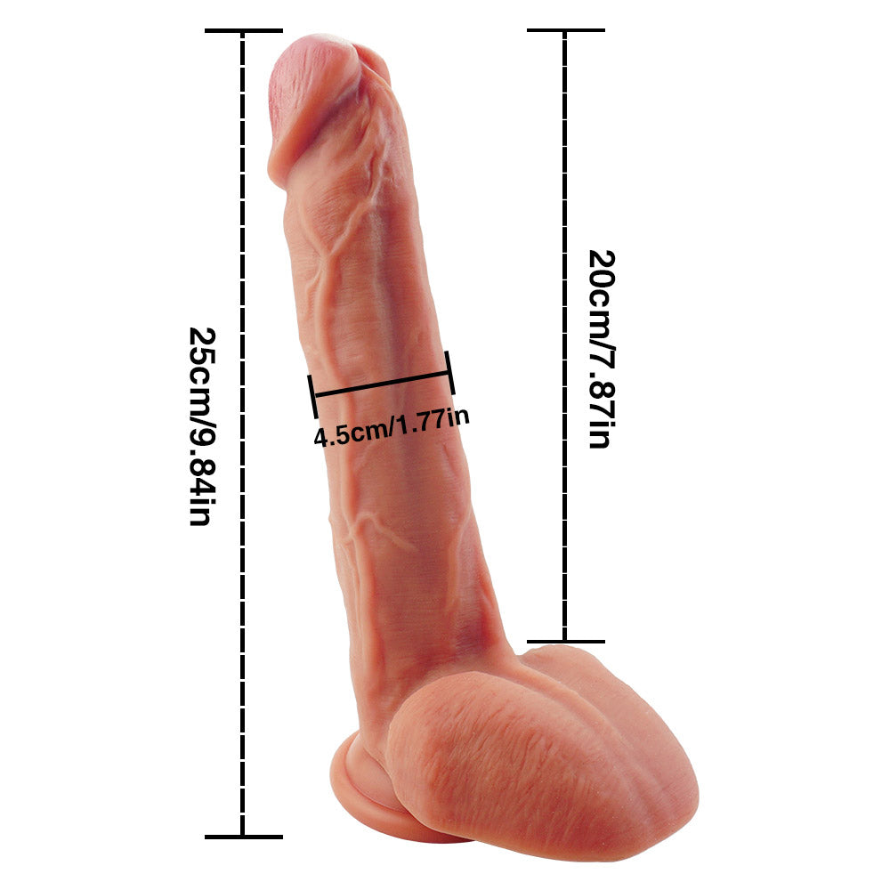 9 Inch Dual Density Silicone Big Dildo