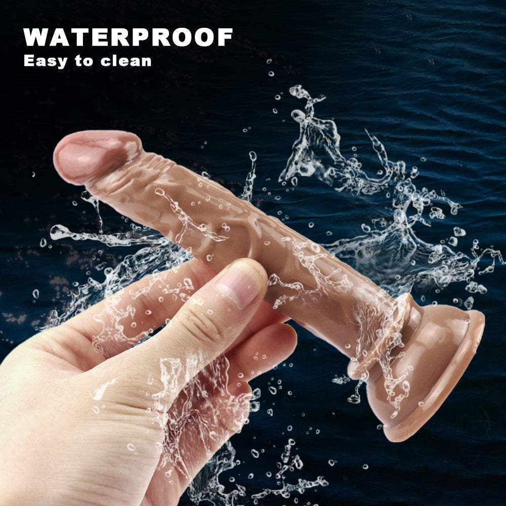 6 Inch Slim Brown Mini Dildo